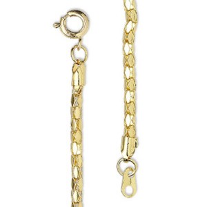 Authentic GOLD-Plated Diamond-style CHAIN Necklace 5mm 3 sizes u pick 18 24 30"