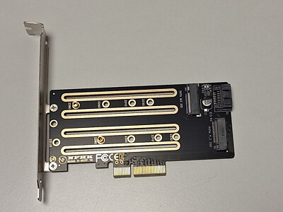 NVMe M.2 SSD to PCIe 3.0 4.0 x4, SATA M.2 SSD to SATA dual-purpose adapterTSC SC
