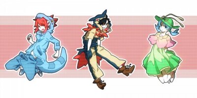 Pokemon anime kuromame pixiv548881 pok mon special Pad Gaming Mat Desk