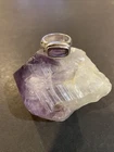 Vintage Stunning Bold LORI BONN Sterling Silver Purple Amethyst Ring Size: 6.5