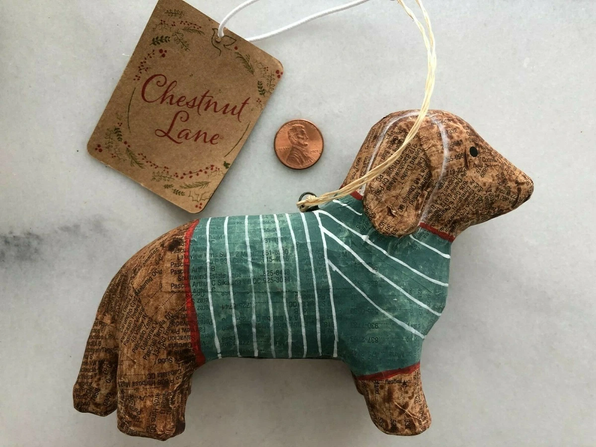 Wiener dog cheap christmas ornament