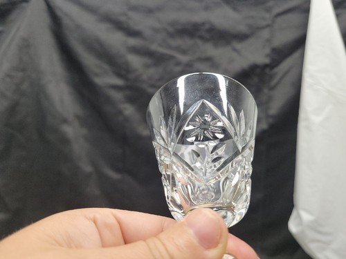 Vintage crystal sherry glasses set of 4 flower Pattern #4659 - Picture 18 of 20