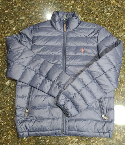 Lightweight Bleeker Down Jacket, Navy 