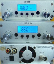 Stereo FM PLL radio transmitter 15W 86-108MHZ Wireless audio transmission