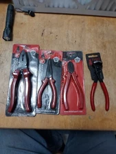 Plier Set Linesmen Needle Nose Diagonal Nippers NEW