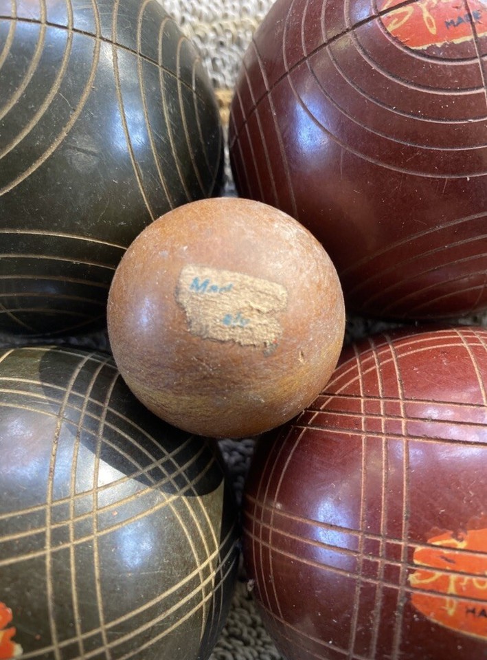 Vintage Sportcraft Bocce Ball Set with Pallino Made in Italy eBay