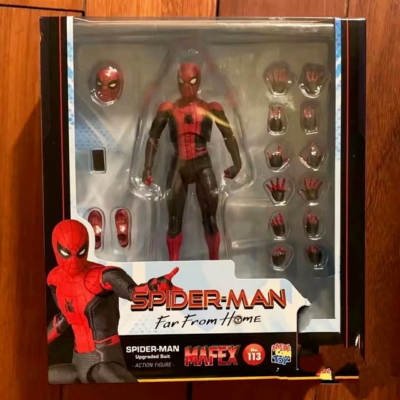 アメコミ MAFEX No.113 SPIDER-MAN Upgraded Suit Medicom Toy Mafex- Spider-Man: Far From Home- SPIDER-MAN (Upgraded