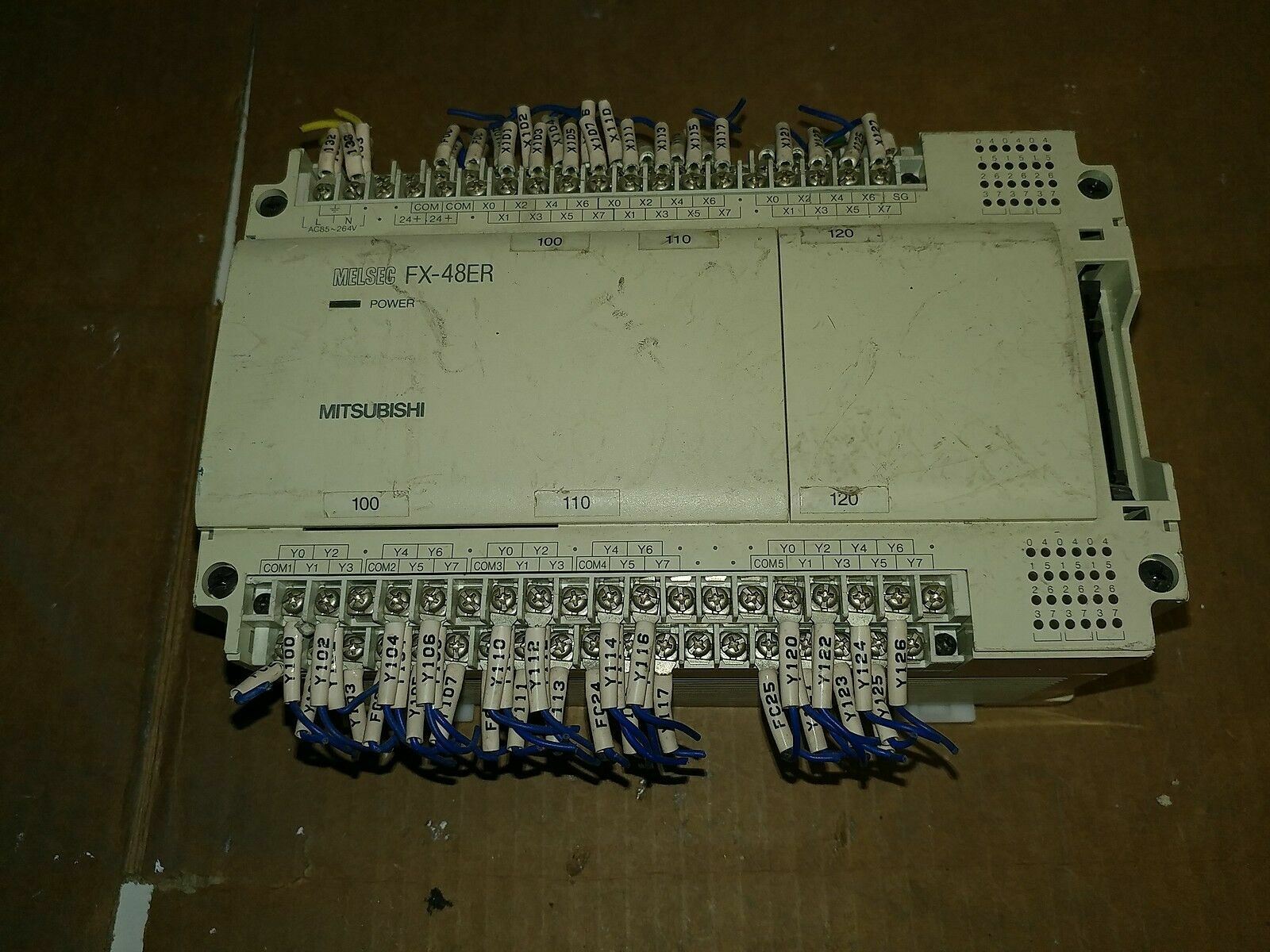 Mitsubishi FX-48ER PLC Programmable Controller I/O Expansion Module Industrial