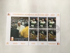 Vaticano Feuillet V Giornata Mondiale Dei Poveri 2017/2021 Oblitère 1e Jours