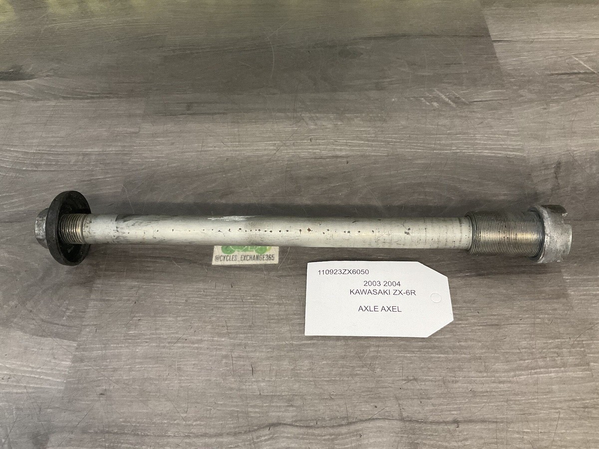 2003 2004 KAWASAKI NINJA ZX6R 636 OEM REAR AXLE AXEL 03 04