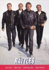 The Rattles autograph rock band 60s complete signed