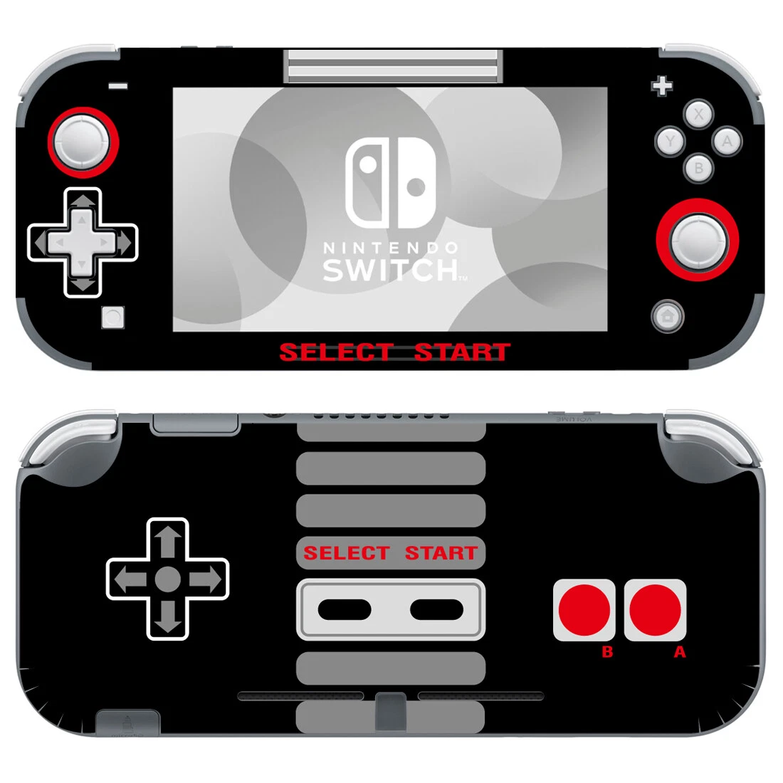 Nintendo Switch Lite NSL Skin Decals Sticker Wraps Retro Super SNES Nintendo