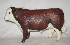 Breyer hereford bull red brown cattle animal figurine