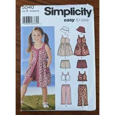 UNCUT Simplicity Pattern 5540 Girls Separates Size 3-8