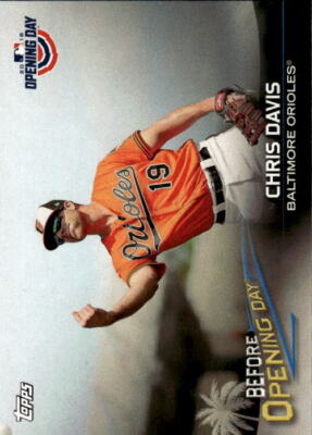 2018 Topps Opening Day Chris Davis #BOD-CD Before Opening Day Orioles 10N