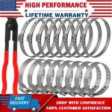 18Pcs Small Large CV Axle Joint Boot Adjustable Crimp Clamps Clamp Pliers Tool