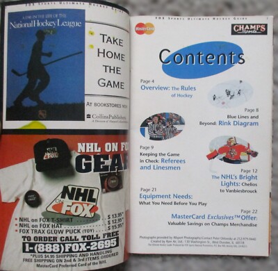 Fox Sports 1997 ULTIMATE HOCKEY GUIDE & NHL Broadcast Schedule