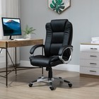 High-Back Office Chair Rocking Swivel Adjustable Padded Executive Desk Seat