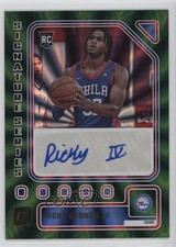 2023 Donruss Signature Series Holo Green Laser 66/75 Ricky Council IV Auto 05k6