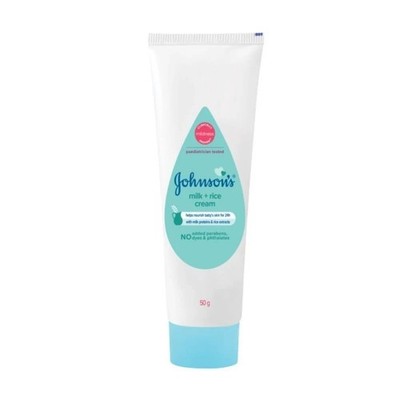 Johnson's Baby Milk and Rice Cream, 50g