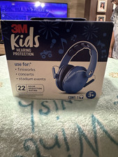3M Kids Hearing Protection Ear Muffs NRR 22 Blue Adjustable Foldable PKIDSB-BLU