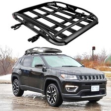 For Jeep Compass Limited Roof Rack Cargo Basket Luggage Carrier Crossbars Light For Jeep Compass Limited Roof Rack Cargo Basket Luggage Carrier Crossbars Light