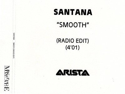 SANTANA FT ROB THOMAS - SMOOTH - One Track Promo CDR