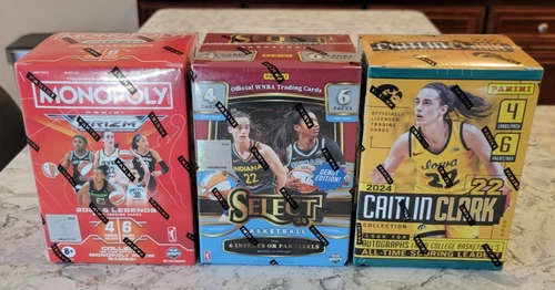 2024 WNBA Select Hobby Prizm Caitlin Clark Rookie Basketball Blaster 3 Box Lot
