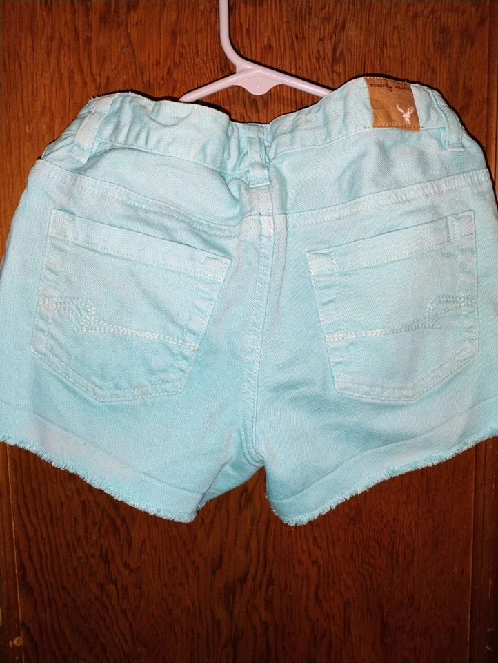 Shorts jeans azul claro feminino, tamanho 10 Youth Seventy Seven Brand - Imagem 2 de 2