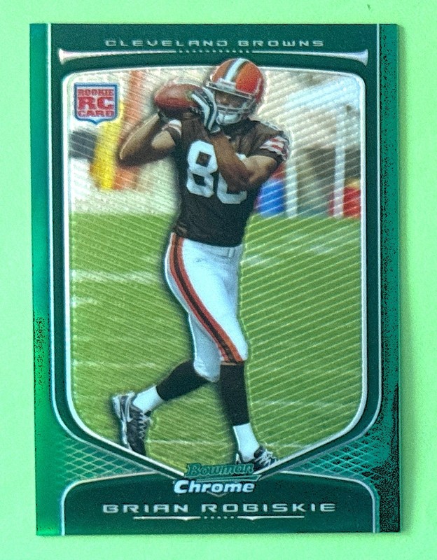2009 Bowman Chrome Brian Robiskie RC REFRACTOR #/99 Cleveland Browns Ohio State