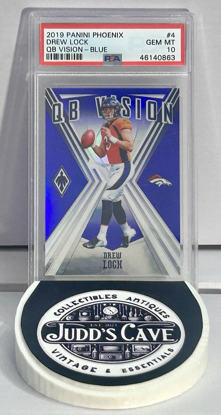 Drew Lock Panini Phoenix QB Vision #4 Blue