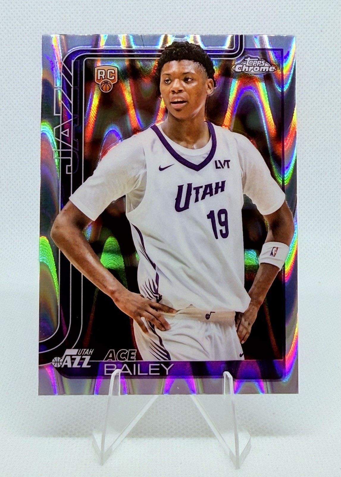 Ace Bailey 2025-26 Topps Chrome RC Raywave Refractor #255