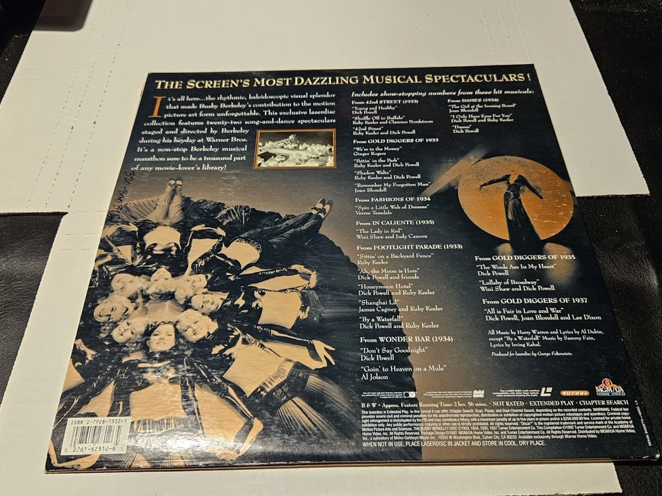 THE BUSBY BERKELEY DISC (MUSICAL SPECTACULARS) 2-Laserdisc Set  - Image 2 of 2