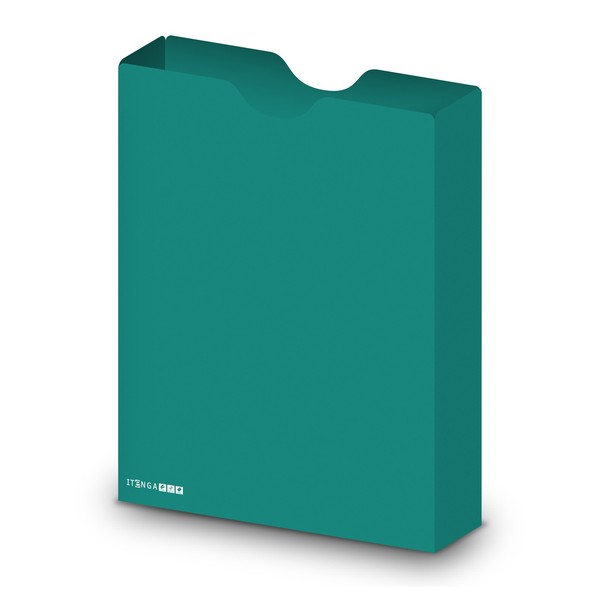 Itenga Heftbox A4 Hochformat Aus Pp Kunststoff Stabile Schulheftbox TÜRkis Neu-image