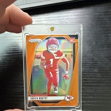 Panini 2024 Prizm Orange Prizm Rookie Xavier Worthy Chiefs #399 /249