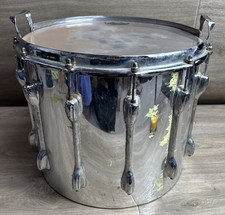 Slingerland 14 X 12” Tom Drum Silver Shell Peeling con testa rotta
