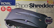 Royal Paper Shredder JS1100 Black Connects To...