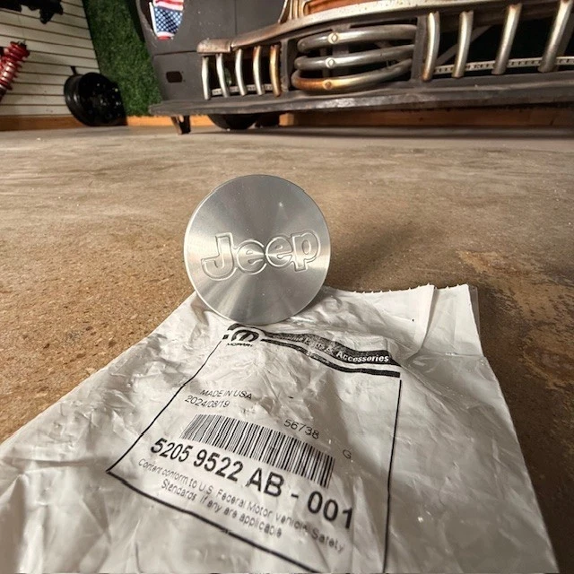 (4) Tapa central de rueda genuina OEM Mopar Silver para Jeep Liberty 52059522ab Foto 2 de 3