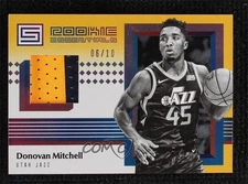 2017-18 Panini Status Rookie Essentials Prime /10 Donovan Mitchell #RE-DML RC