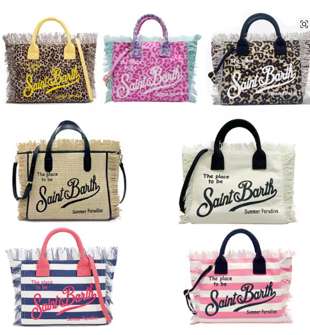 Borsa a mano Saint Barth con tracolla nappe 29x22x10cm vari colori