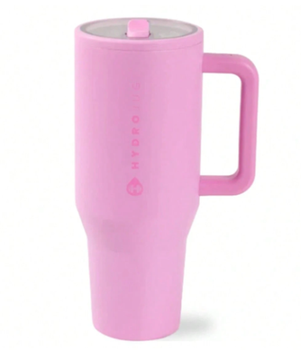 #ad NEW Hydro Jug Traveler 40 oz Insulated Stainless Steel Tumbler Handle Flip Straw $34.99