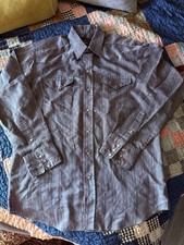 Panhandle Slim Men's Long Sleeve Western Peary Snap Western Shirt 16 1/2 x 35