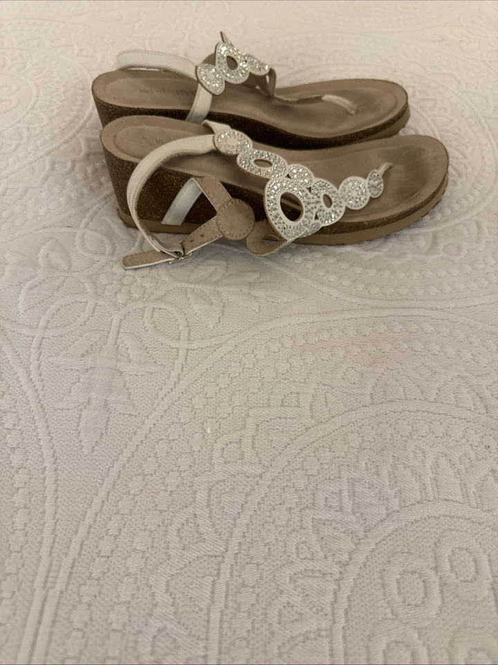 White Mountain rhinestone embellished sandals. - Image 2 of 4