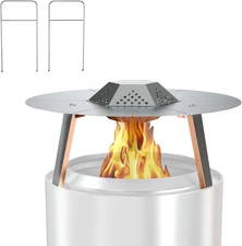 Firepit Heat Deflector for Solo Stove Bonfire 19.5", Portable Heat Diffuser with