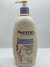 AVEENO Stress Relief Lavender Chamomile Oatmeal Moisturizing Lotion 18oz