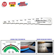 Brake Measuring Gauge In 16ths For Checking Lining Pad Thicknessdrum Brake Wear Brake Measuring Gauge In 16ths For Checking Lining Pad Thicknessdrum Brake Wear