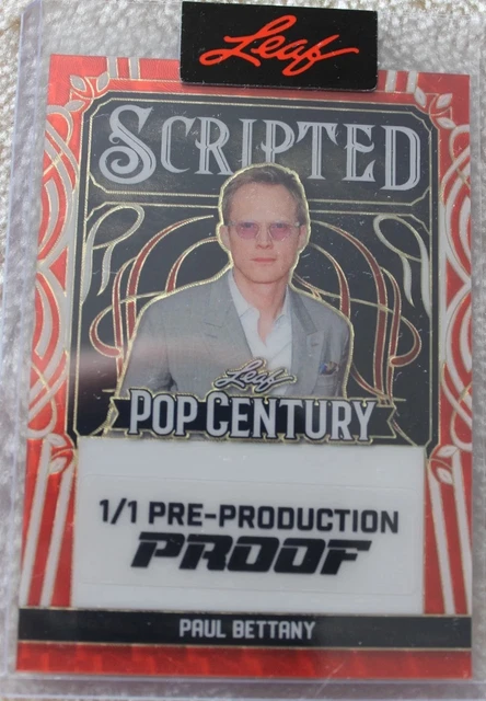 Paul Bettany 2025 Leaf Pop Century #1/1