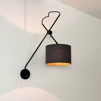 Wandleuchte Mit Schalter Verstellbar Stoffschirm Xxl Wandlampe Wohnzimmer