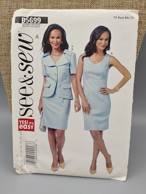 See & Sew Pattern B5699 Womens Suit Sz 8-10,12-14,16,18,20,22 Uncut NOS
