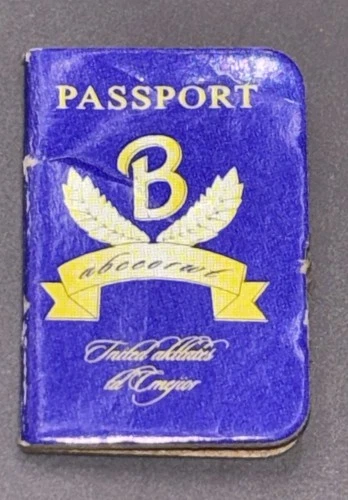 Vintage Cardboard Barbie Size Passport